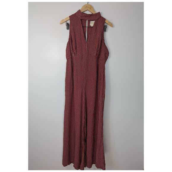 Maeve Anthropologie Farida Mock Neck Wide Leg Jumpsuit - Picture 2 of 8